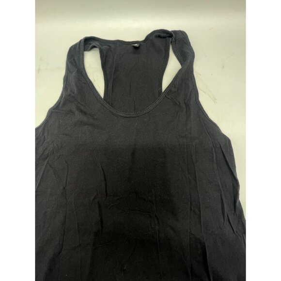 michelle conume solid black tank top shirt flared bottom size medium READ - Picture 5 of 6